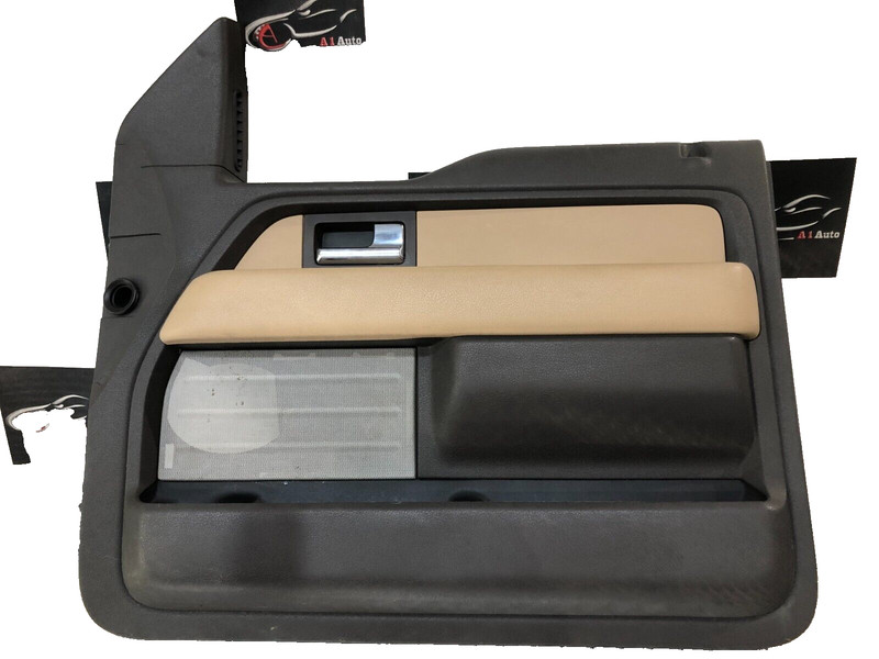2009-2014 Ford F-150 F150 Passenger Right Front Door Trim Panel Beige Oem Tested