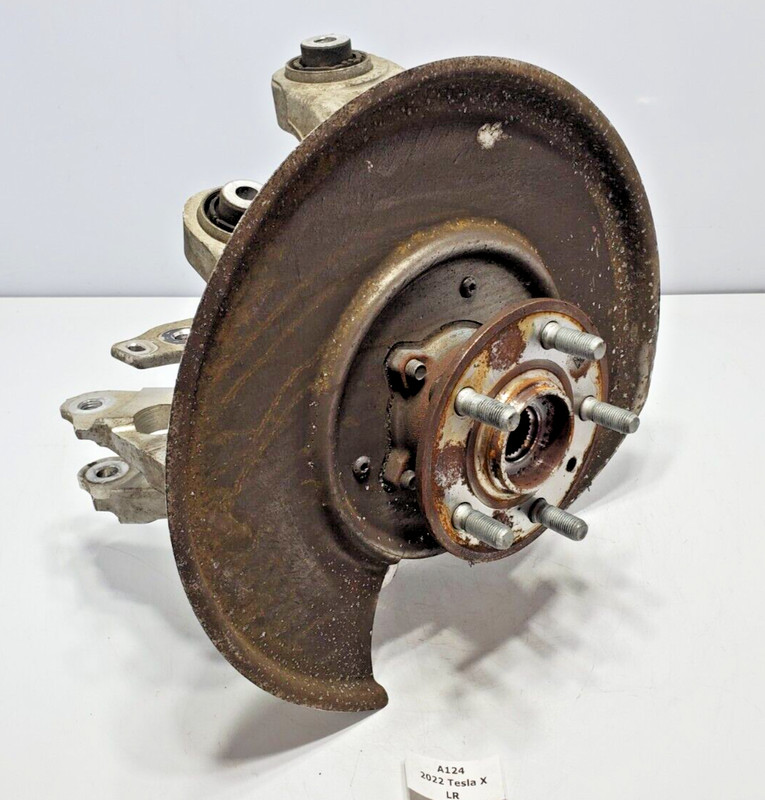 ✅ 21-23 OEM Tesla Model X Rear Right Passenger Suspension Spindle Knuckle W/ Hub