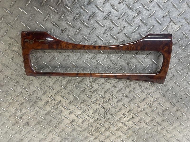 1998-2003 Jaguar XJ8 XJR Dash Center Clock Bezel Trim Brown WOOD GNC7023BA OEM