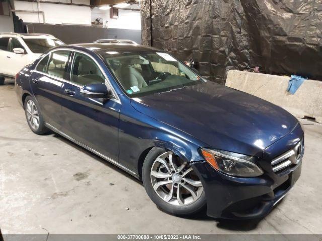 2015 Mercedes-Benz C-Class Right Rear Door Blue OEM 230464 48K Miles SCRATCHES