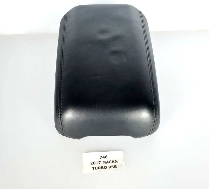 ✅ 15-18 OEM Porsche Macan 95B Front Console Armrest Black Leather NOTE*