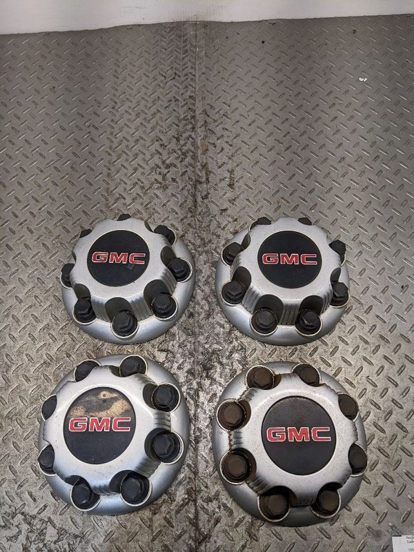 1999 - 2018 GMC GM Truck Wheel 8 Lug Center Cap Set OEM 1181848
