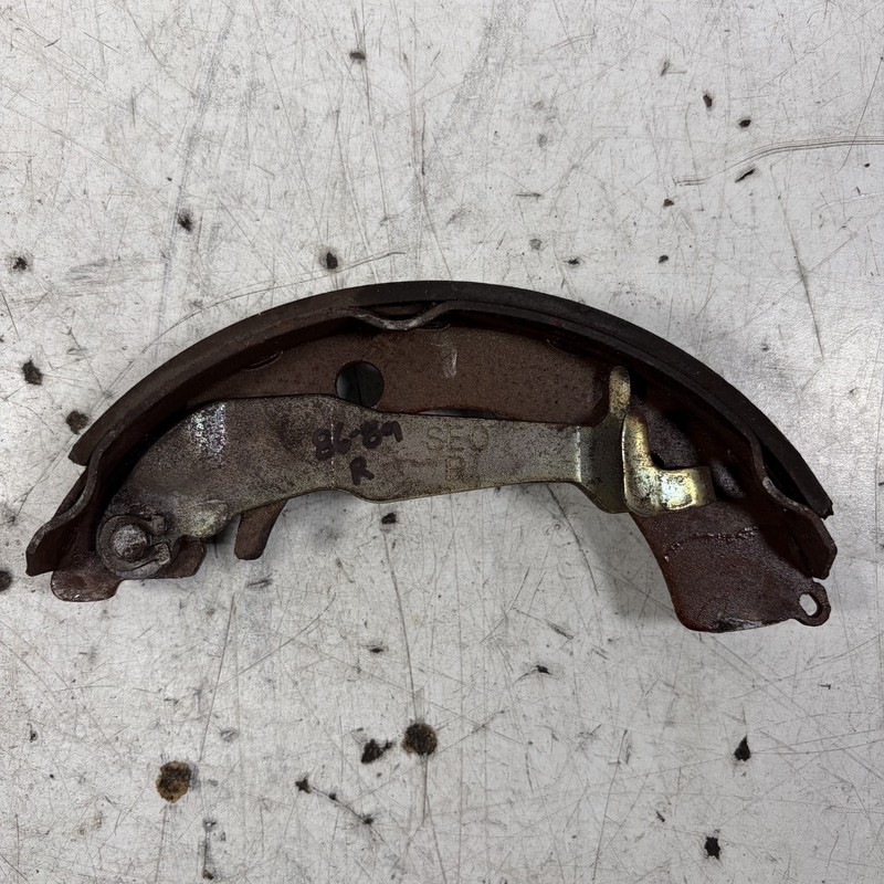 86-89 Honda Accord Right Rear Drum Brake Shoe & Parking Brake Lever OEM