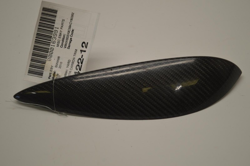 2006-2010 BMW M6 E64 REAR RIGHT SIDE QUARTER PANEL TRIM MOLDING CARBON OEM