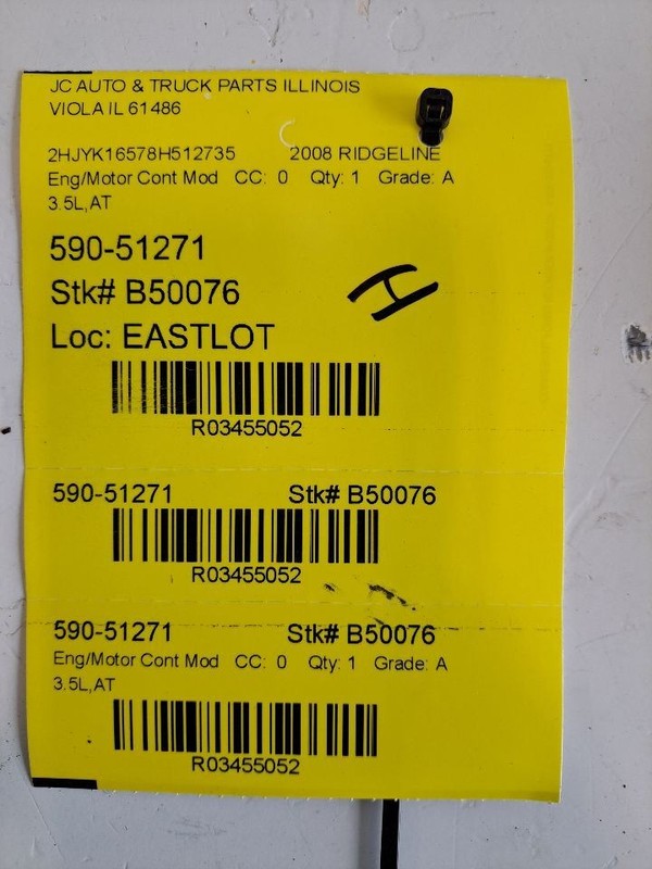 Engine ECM Electronic Module Engine Control Fits 08 RIDGELINE 3455052
