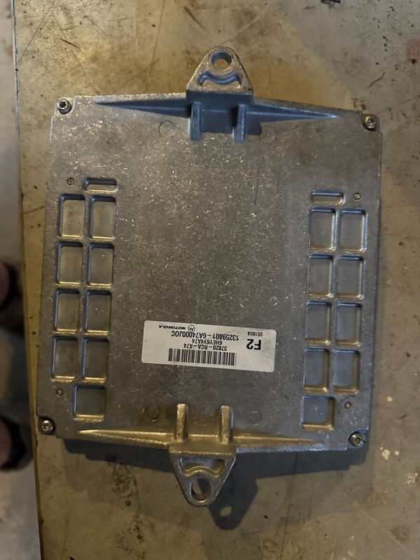04 Honda Accord V6 A/T Engine Computer Module ECM ECU 37820-RCA-A74