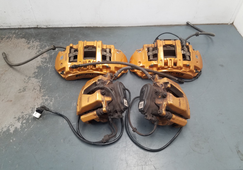 2017 Mercedes AMG C 63 S Brembo Ceramic Front Brake Caliper Set #3490 C5
