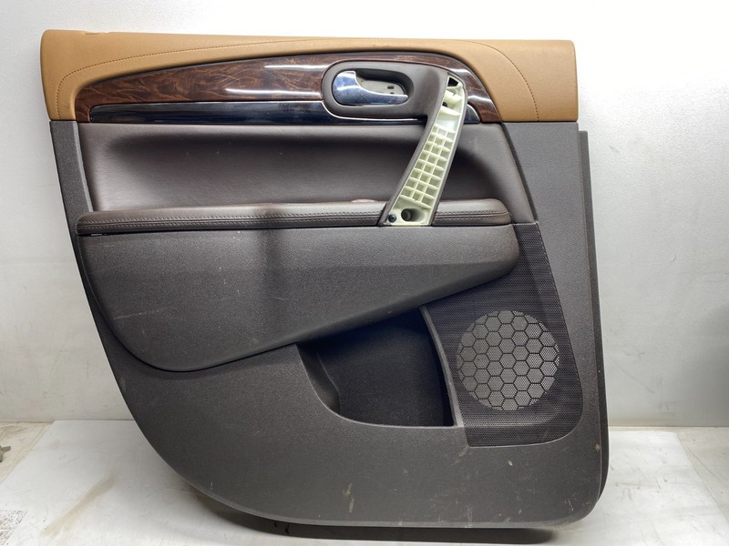 2013-2017 BUICK ENCLAVE LEFT REAR INTERIOR DOOR TRIM PANEL BROWN OEM