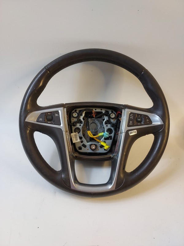 2011-2012 BUICK REGAL CASHMERE COCOA LEATHER STEERING WHEEL OEM