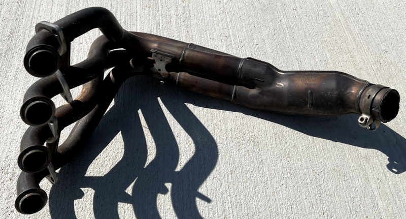 2006 2007 Kawasaki ZX636 Ninja Exhaust Header Pipes, Muffler Pipe 06ZX 636 07