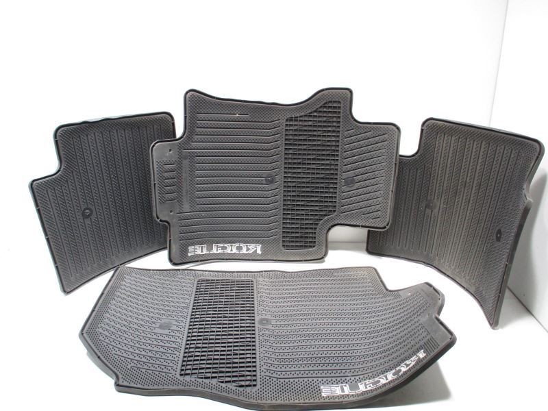 2018 ROGUE NISSAN SET OF FOUR BLACK RUBBER FLOOR MATS 43198