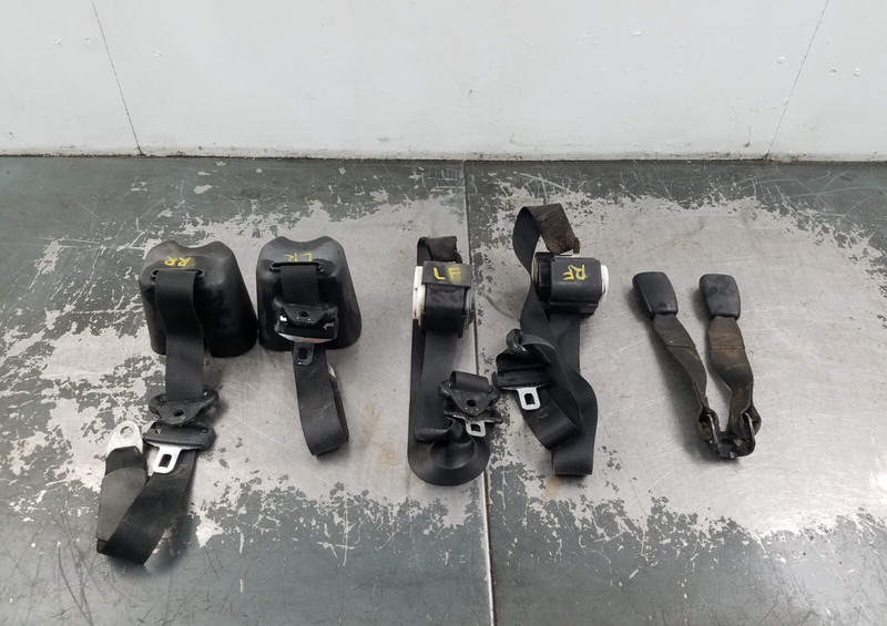 2005 Jeep Wrangler TJ Rubicon 4x4 Black Seat Belt Set #9706 K1