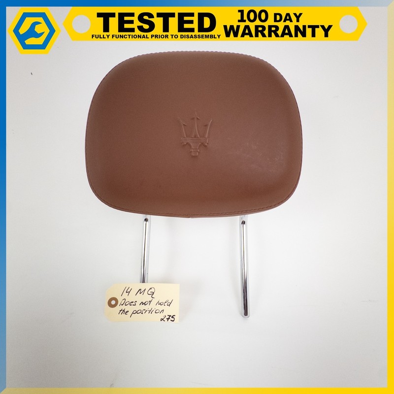 14-19 MASERATI QUATTROPORTE FRONT RIGHT OR LEFT SEAT HEADREST HEAD REST OEM