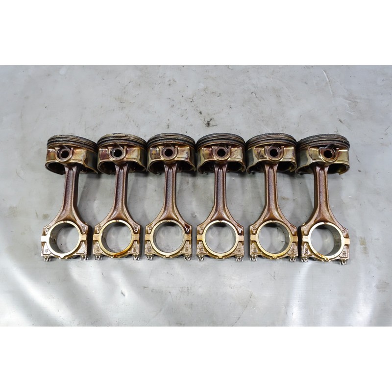 BMW E46 3-Series 3.0L M54B30 6-Cylinder Piston and Connecting Rod Set of 6 OE