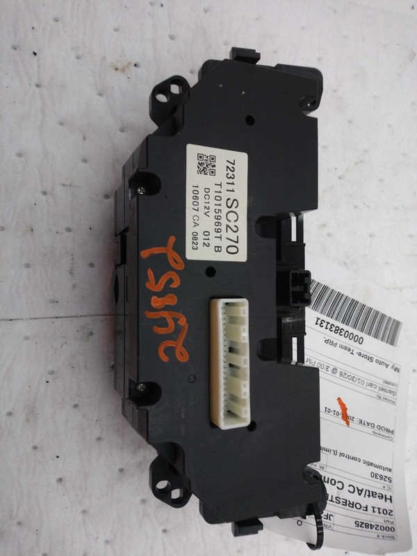 2011 Subaru Forester A/C Selector Switch OEM 72311SC270 Blue 151K Miles