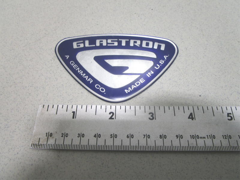 1993 Glastron SSV175 Boat Plaque Emblem Badge 3 3/4" x 2 3/8"