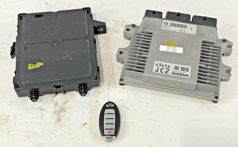19-20 INFINITI QX50 FWD ENGINE & BODY CONTROL MODULE ECM BCM W/ KEY FOB #81797