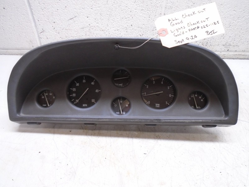 O1 Maraine Dashboard Panel Fuel Temp MPH RPM Trim Oil
