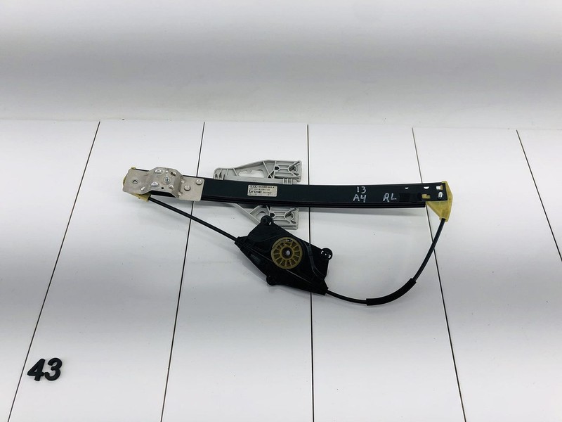 09-16 AUDI A4 QUATTRO 8K REAR LEFT DRIVER SIDE DOOR WINDOW REGULATOR OEM