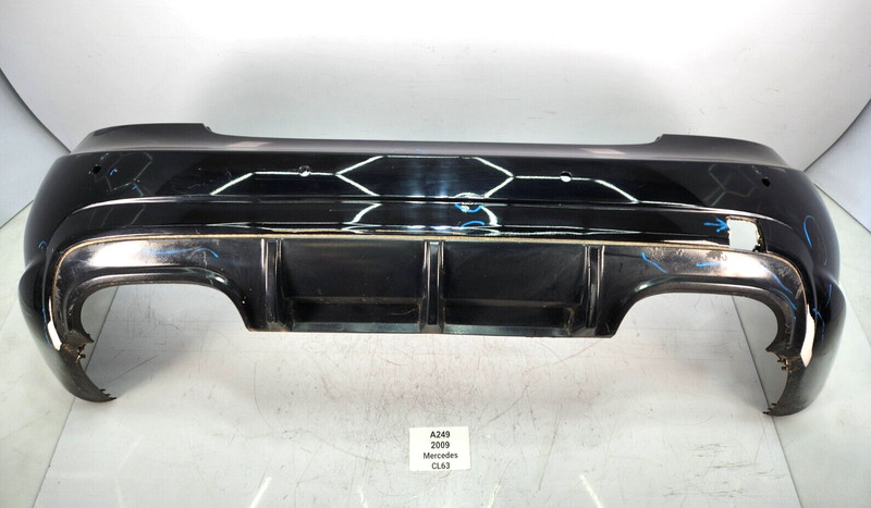 ✅ 08-10 OEM Mercedes C216 CL63 CL65 AMG Rear Bumper Cover Black 040U