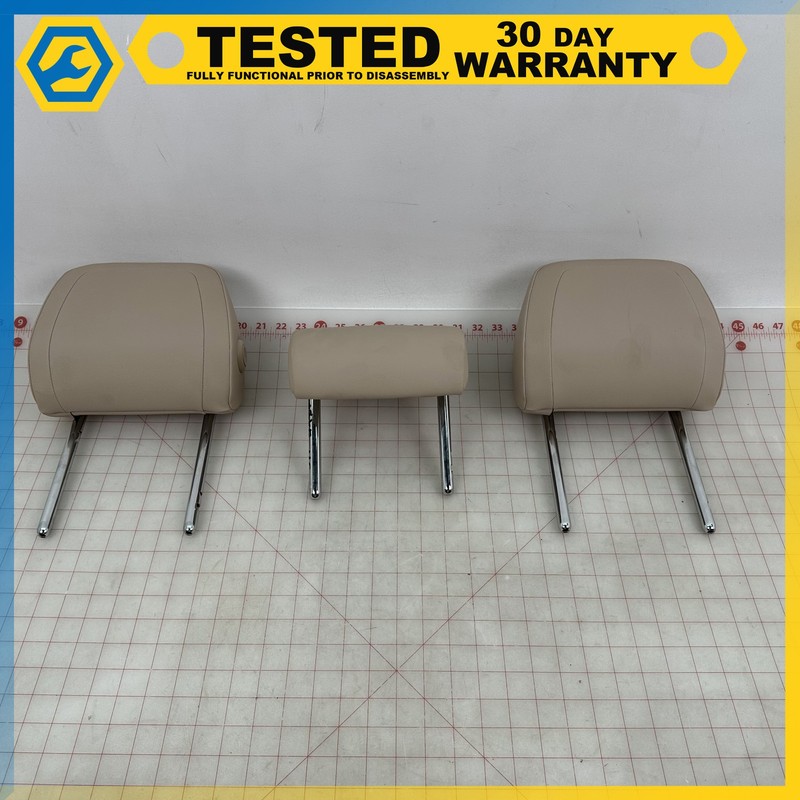 17-19 JAGUAR XE REAR CENTER RIGHT LEFT SEAT HEADREST SET OEM