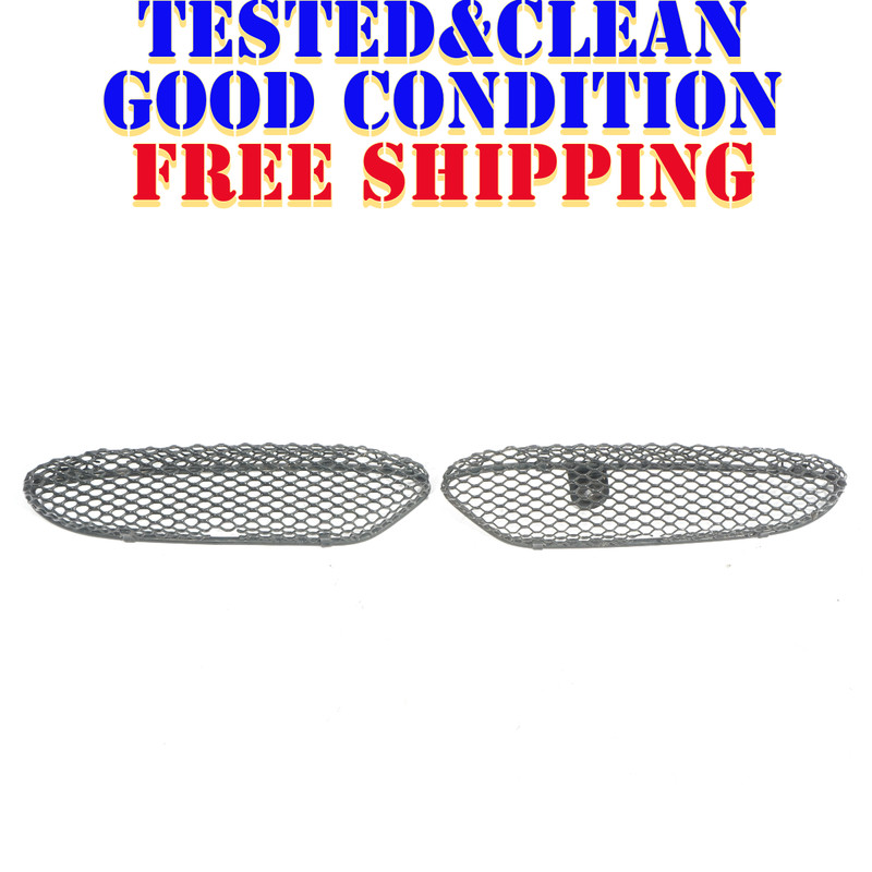 00-02 MERCEDES S500 S430 W220 AMG FRONT BUMPER LEFT & RIGHT GRILLE SET OEM