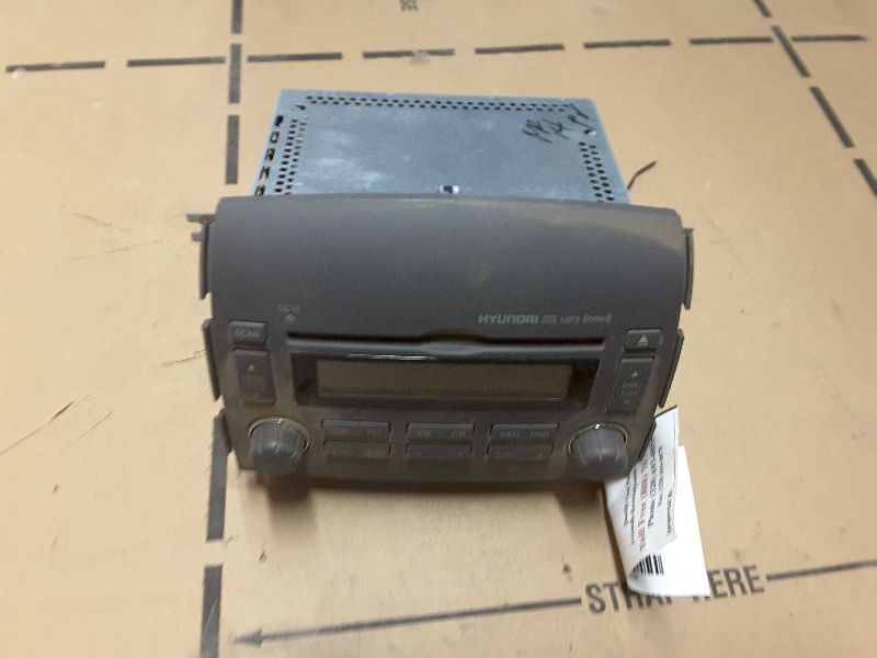 08 HYUNDAI SONATA AUDIO EQUIPMENT RECEIVER AM-FM-STEREO-CD-MP3 W/SATELLITE