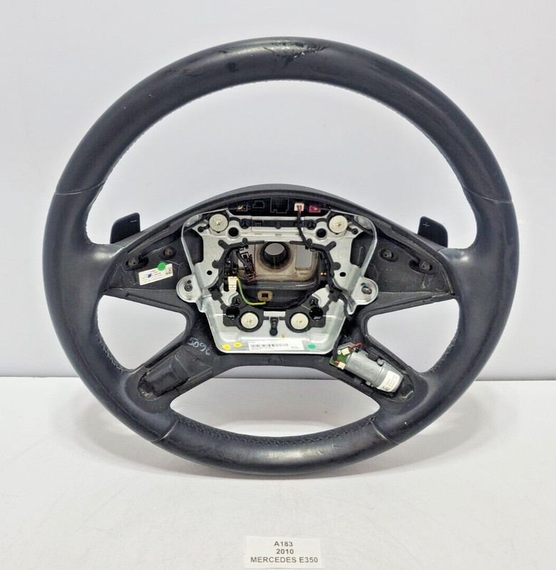 ✅ 2010-2013 OEM Mercedes W212 E350 Driver Steering Wheel Black W/ Shift Paddles