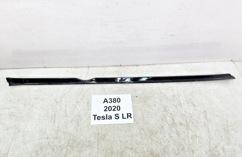 ✅ 12-20 OEM Tesla Model S Left Driver Rocker Panel Scuff Plate Molding Black