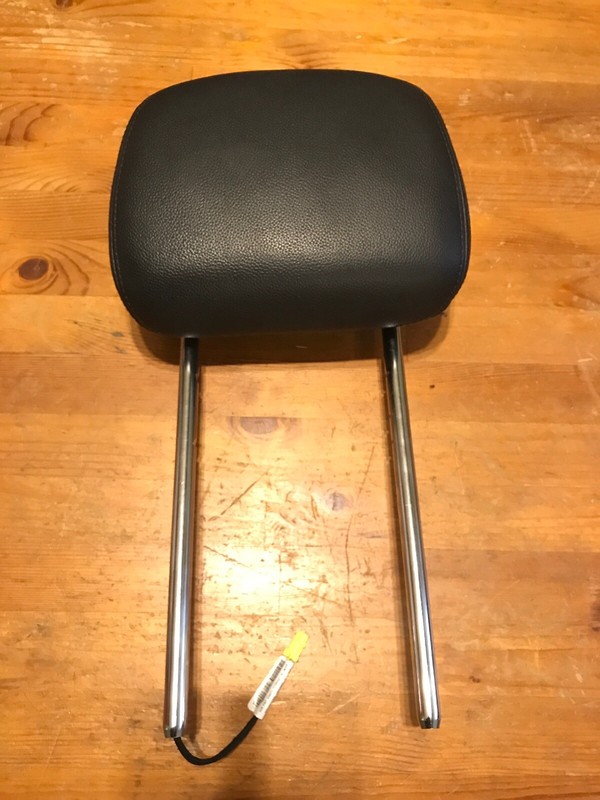 10-20 Grand Caravan Town Country Active Front Head Rest Headrest Black Leather