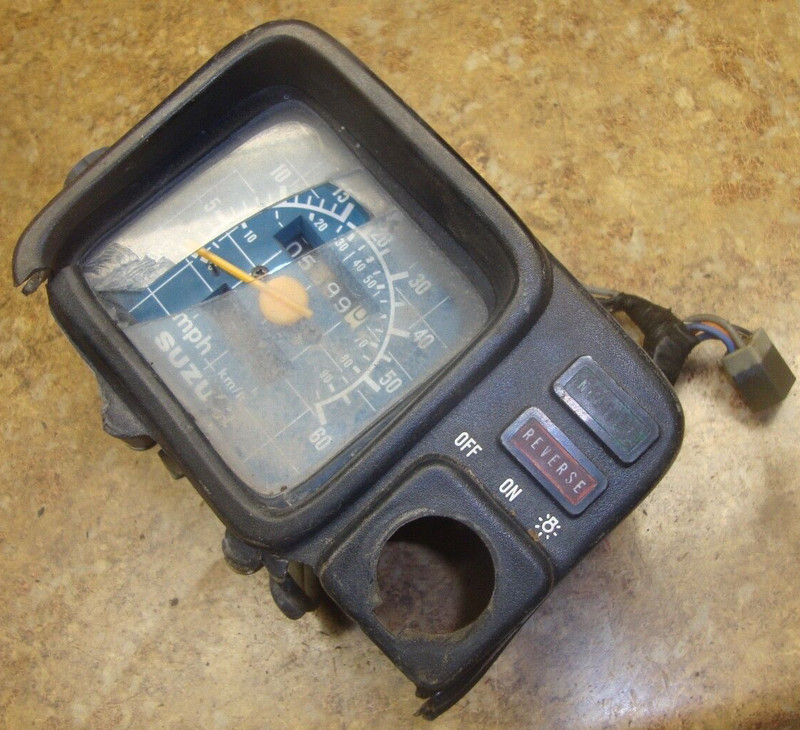 1992 Suzuki ATV Quad Runner LT-4WD LTF 250 LT250 Speedometer Dash Gauge Cover 92