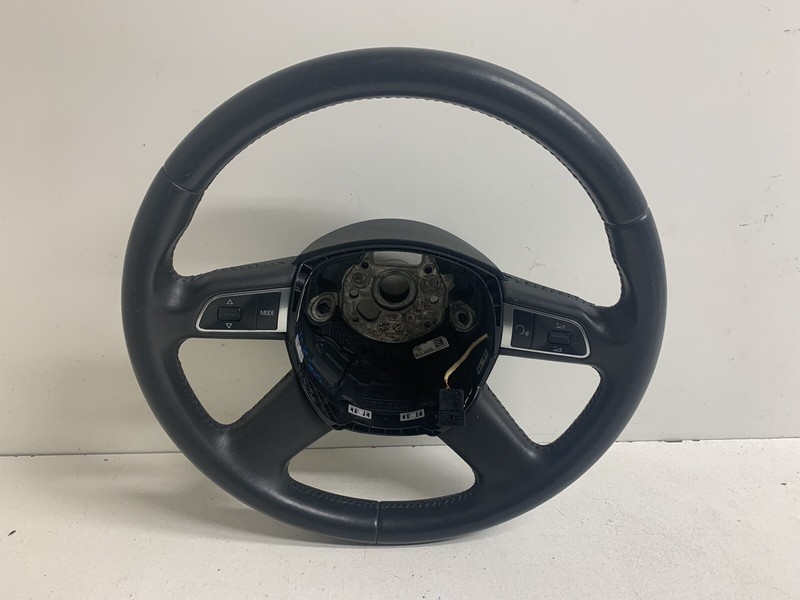 2009-2012 Audi A4 SW Wagon Black Leather Steering Wheel Bluetooth