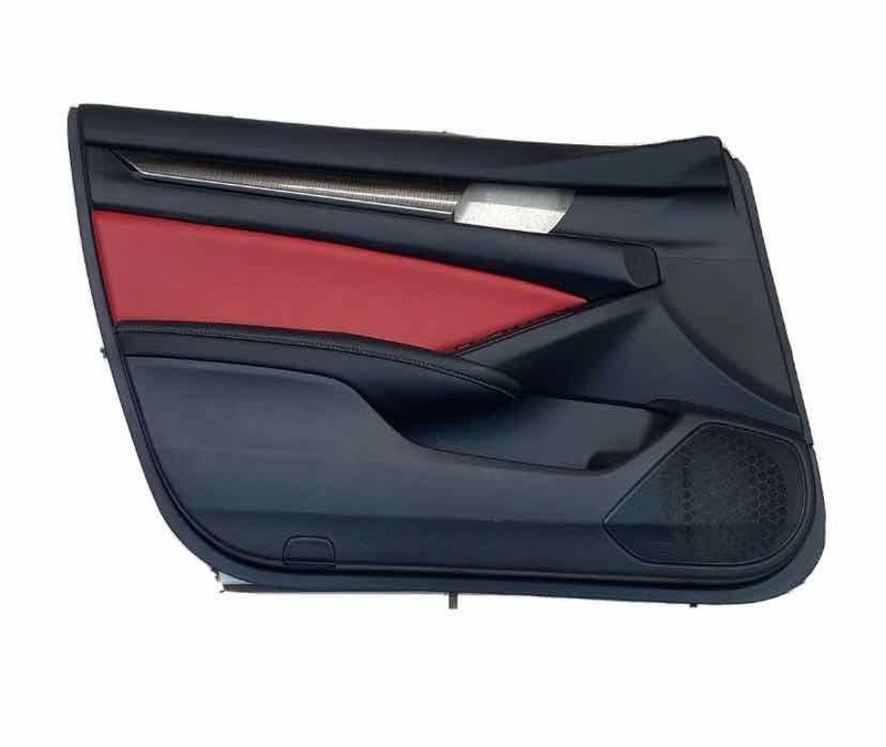 Honda Accord door panel trim 19 20 21 front left black/red OEM 83553TVAA61ZA