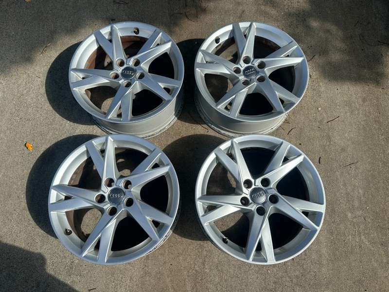 2017-2020 AUDI A4 WHEEL RIM R17 17X7.5 ET38 5 DOUBLE SPOKE FACTORY OEM (4)