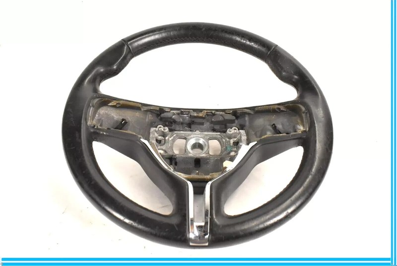 14-17 Maserati Ghibli Steering Wheel Black Leather OEM