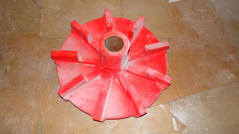 Rubber Gear Rad 2'2-1/2" 1-5/8" thk, 3-1/4" bore 9" Middle neck 90-0013