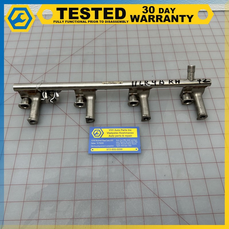 13 LAND ROVER LR4 5.0L AJ133 engine FUEL INJECTOR RAIL OEM
