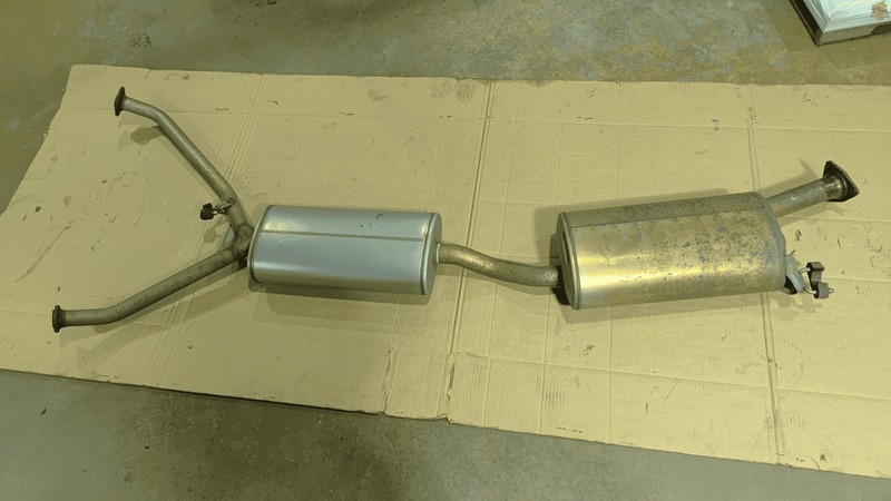 2017-2020 ACURA MDX 3.5L GAS EXHAUST SYSTEM MUFFLER RESONATOR TUBE PIPE OEM