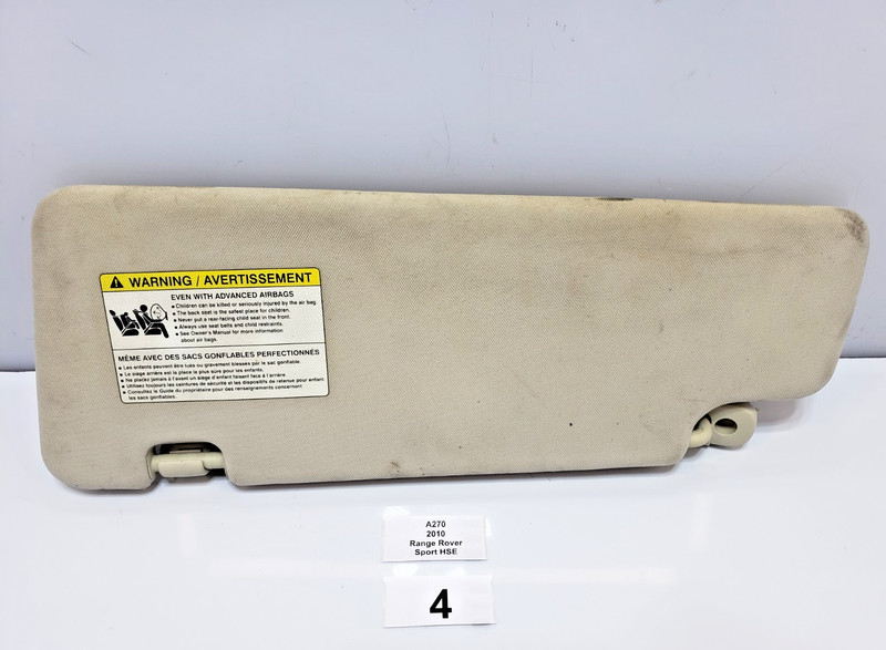 ✅ 2010-2013 OEM Range Rover Sport L320 Front Left Driver Sun Visor Beige NOTE*