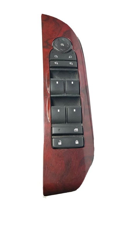 2007-2014 Cadillac Escalade DRIVER LEFT Window Master SwitchWOODGRAIN 15906883