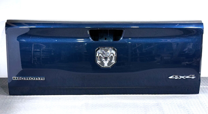 ✅ 19-25 RAM 1500 5th OEM BIG HORN 4x4 REAR TAILGATE SHELL BLUE PPX BED LID DOOR