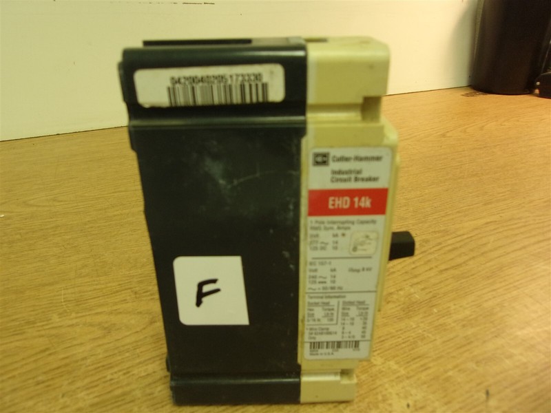 Cutler Hammer EHD1070 1-Pole 70A Circuit Breaker "F" *FREE SHIPPING*