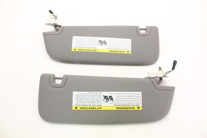 10-13 Porsche Panamera Pair of Left and Right Gray Sun Visors 7PP010681D