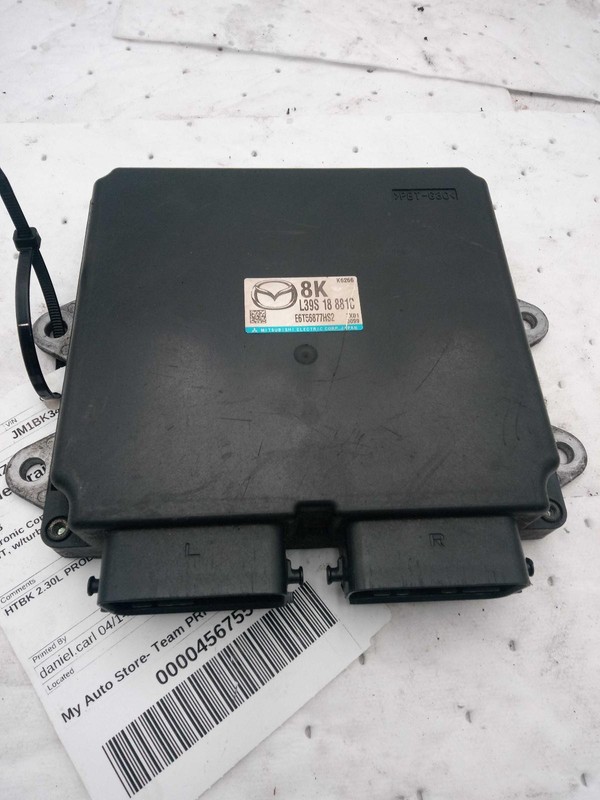 2008 Mazda 3 Engine Control Module ECM 113340 OEM Black 114K Miles
