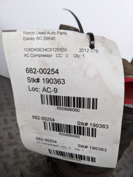 AC Compressor Coupe Fits 08-14 CTS 898060