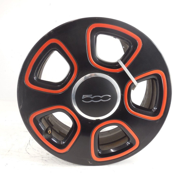 2013-2019 Fiat 500 2 Door 15x5.5 Aluminum Wheel Rim 5 Spoke OEM Black