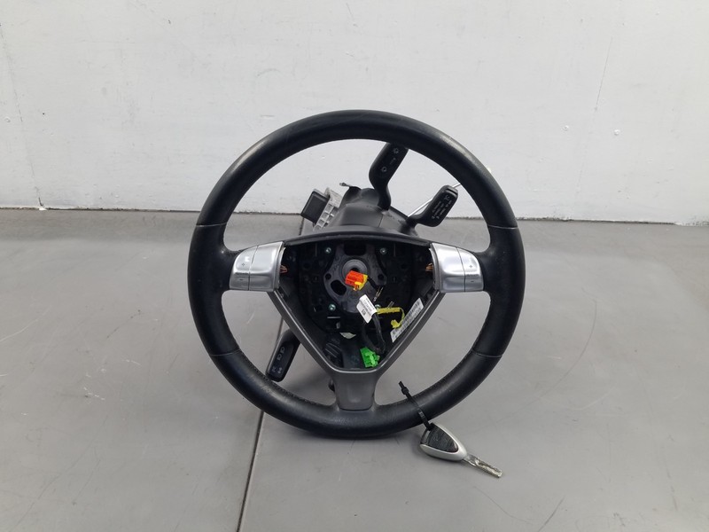 2006 Porsche Cayman S 987 Leather Steering Wheel / Column / Key #4760 F2