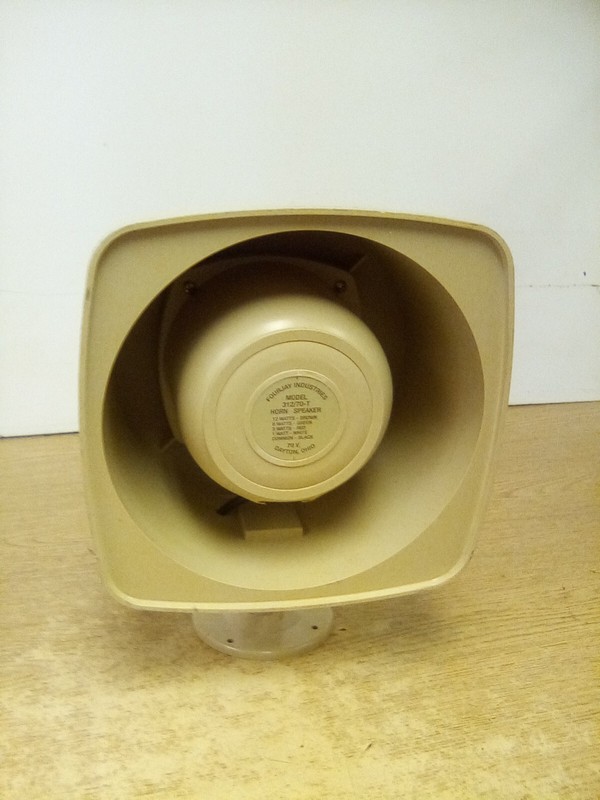 Fourjay Industries 312/70-T 70V Horn Speaker "SMALL CRACK"