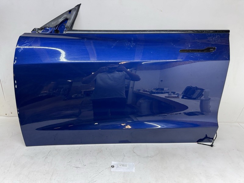 2018-2023 Tesla Model 3 Front Left Driver Door Shell Blue W/O Glass 39034