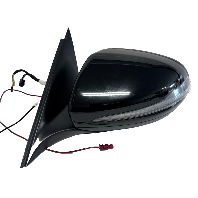 📌 15-18 MERCEDES W205 C450 LEFT SIDE MIRROR WHITE W/ BLIND SPOT A2058103516 OEM